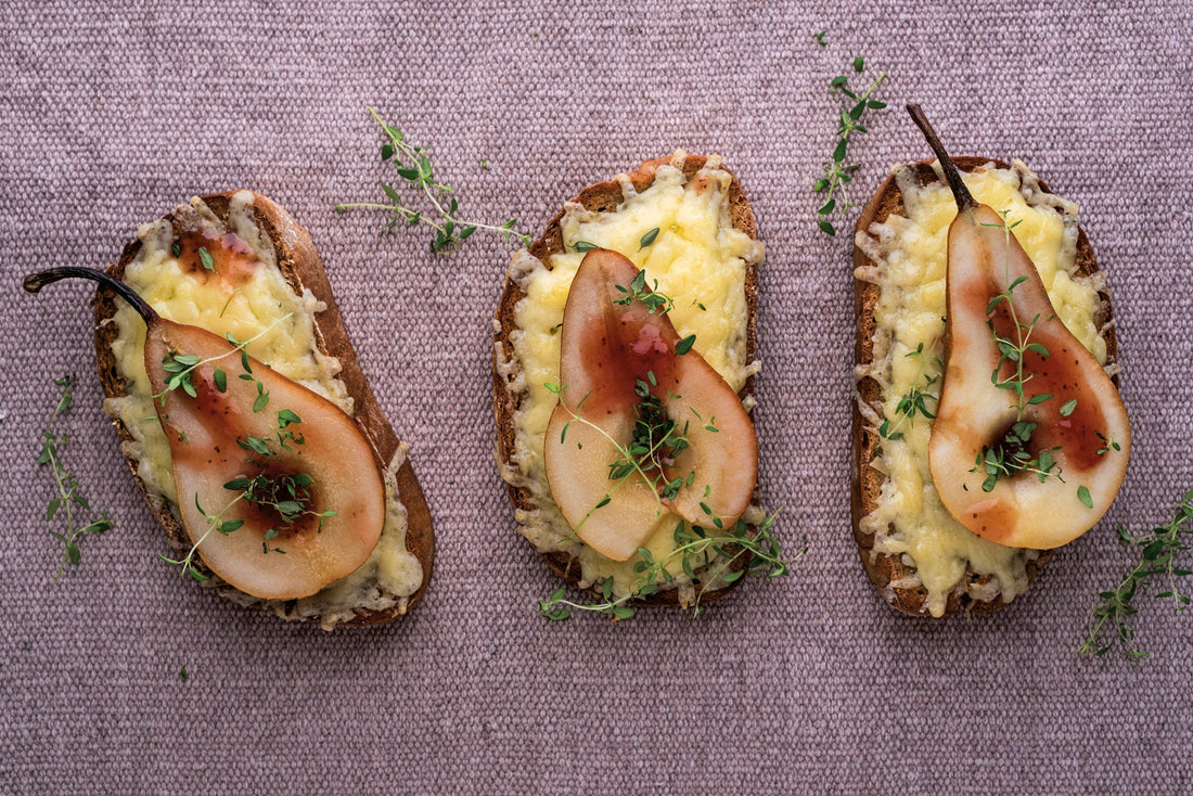 Bärgchäs-Schnitte mit Bire