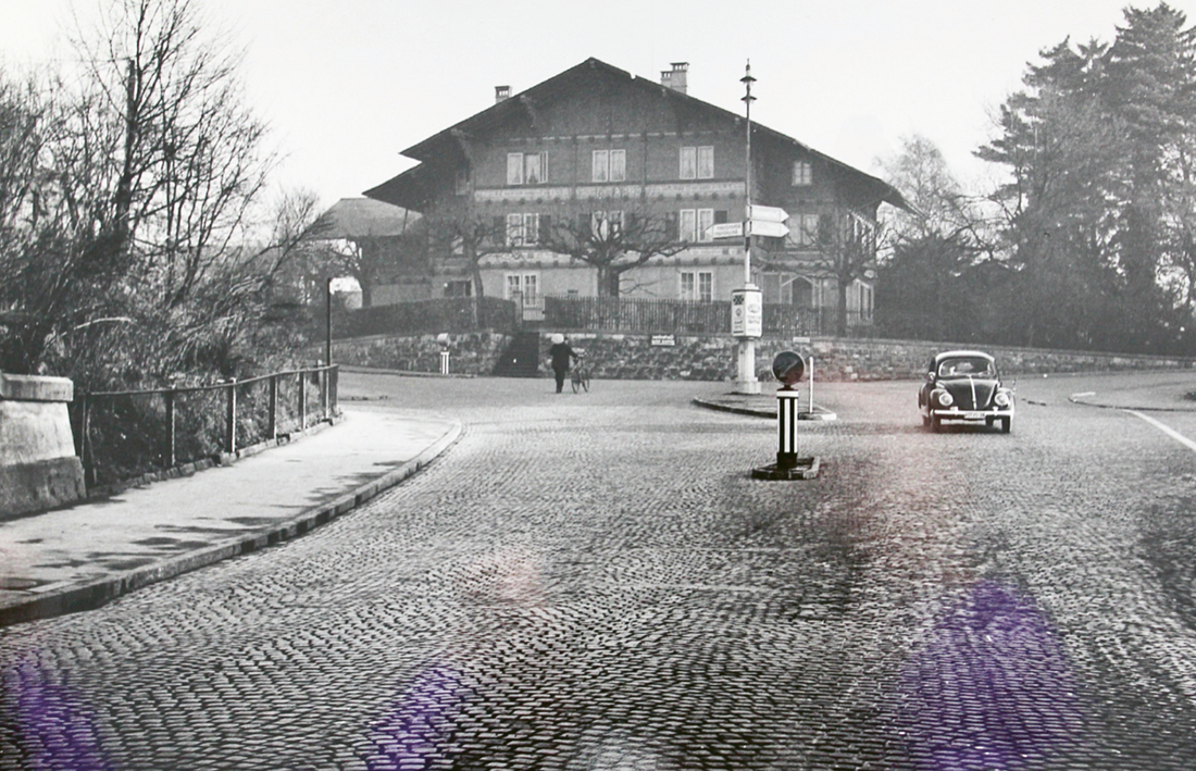 Der Dichter J. V. von Scheffel als Gast im Chalet Klose in Thun