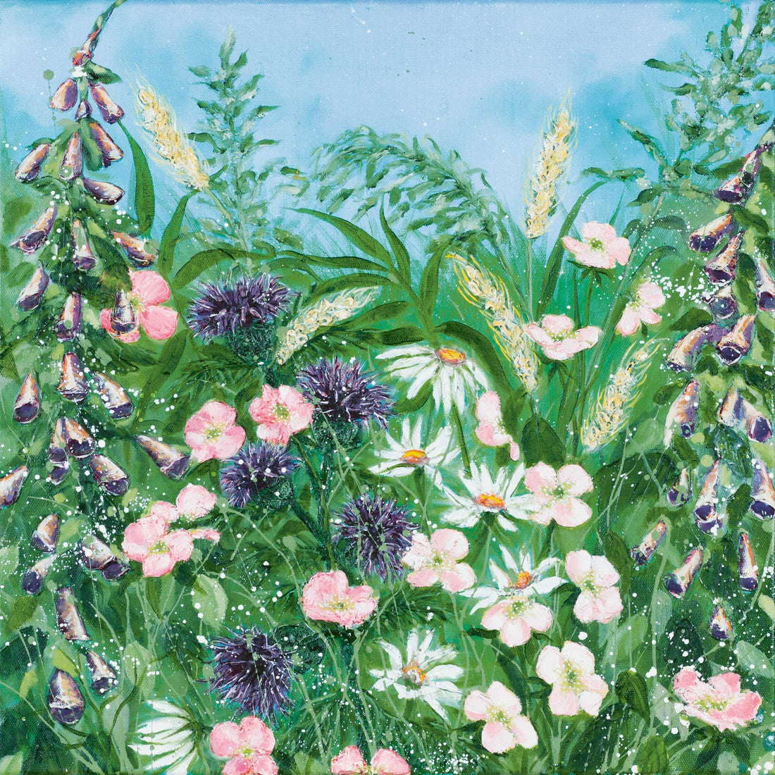 Flower­power auf Leinwand